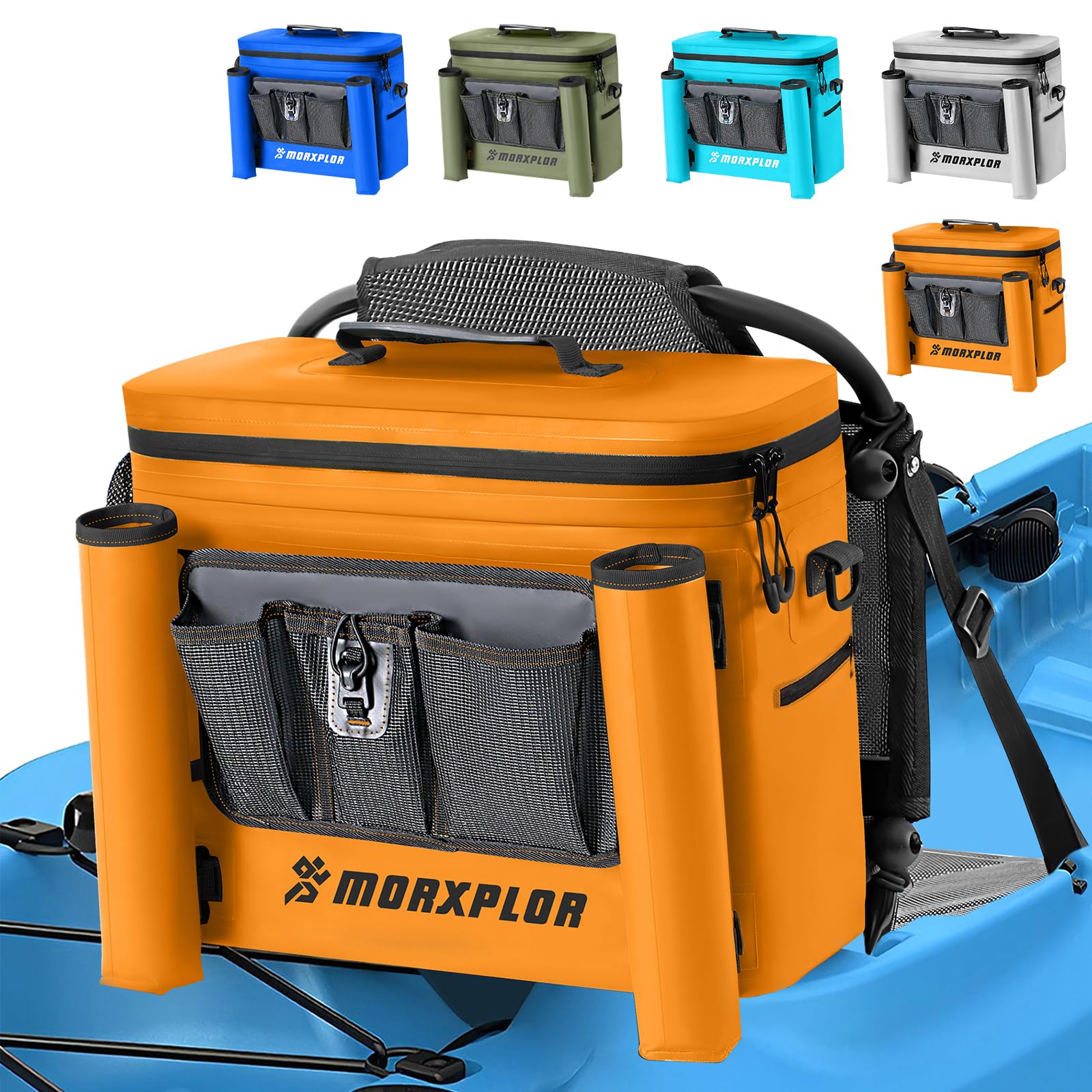 Kayak Cooler,Waterproof Kayak Seat Back Cooler for Kayaking,Kayak Accessories Cooler Bag,Protable Ice Chest,Beach Cooler,Travel Cooler for Camping or Lunch Bag