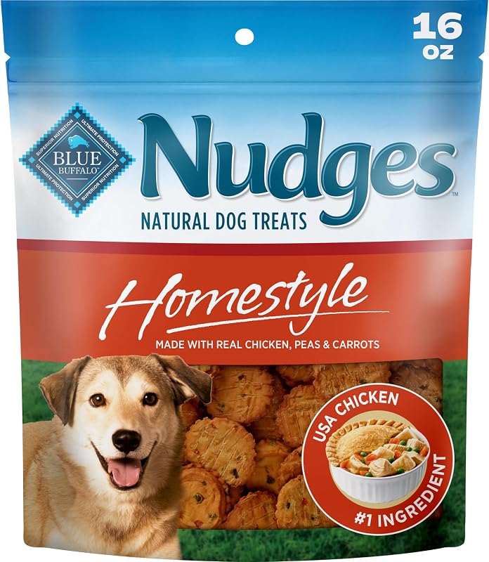 Petisco Macio para Cães Blue Buffalo Nudges Homestyle com Frango, 454 g