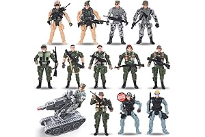 4-town Turning Red: 13-Piece Military Action Figure Set for Non-Stop Adventure