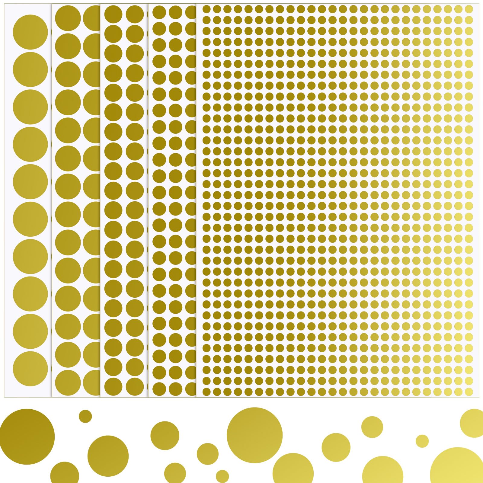 Boao 9360 Pcs Colored Dots Stickers 1/4 Inch Mini Dot Circle Stickers Tiny Round Color Coding Labels Small Rainbow Sticker for Office Organizing