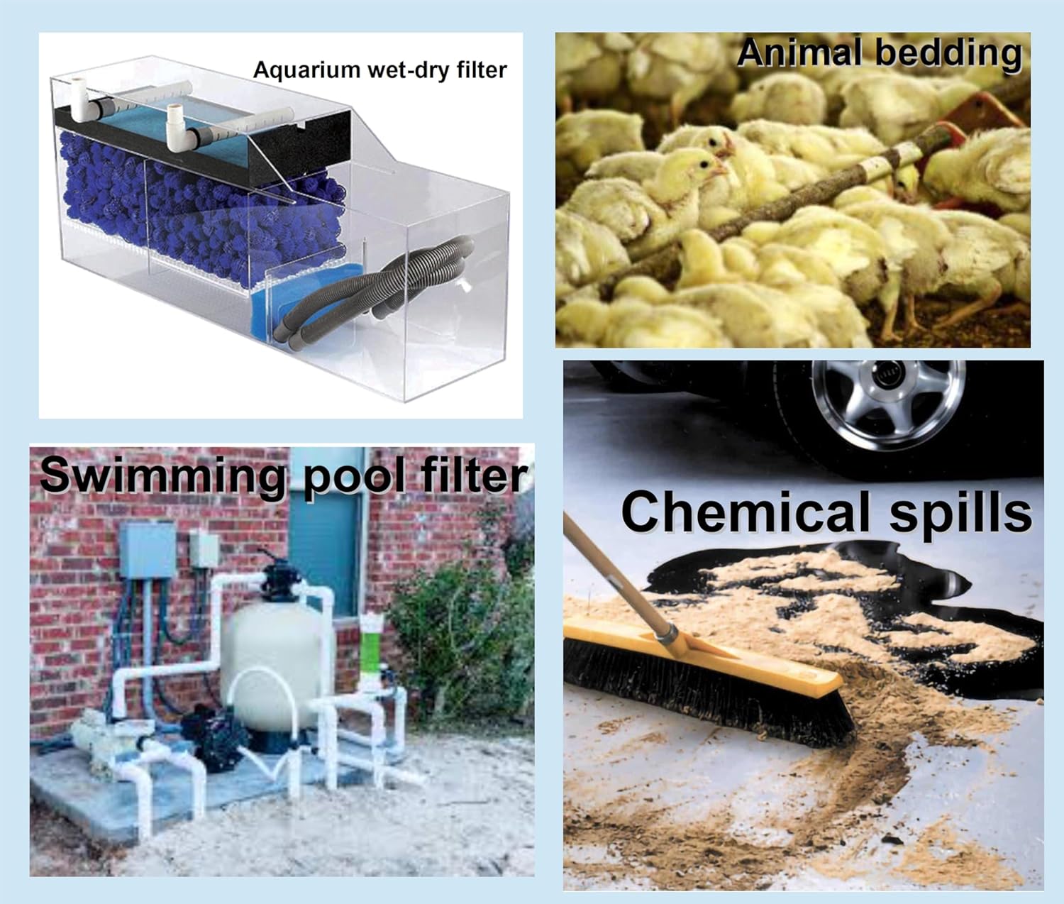 Bulk Zeolite from Purrified Air for cat Litter Odor Control, Aquarium and Swimming Pool Filter Media, Soil Amendment, Chemical Spill Absorber, barn Odor Control, Traction Agent for ICY Walks