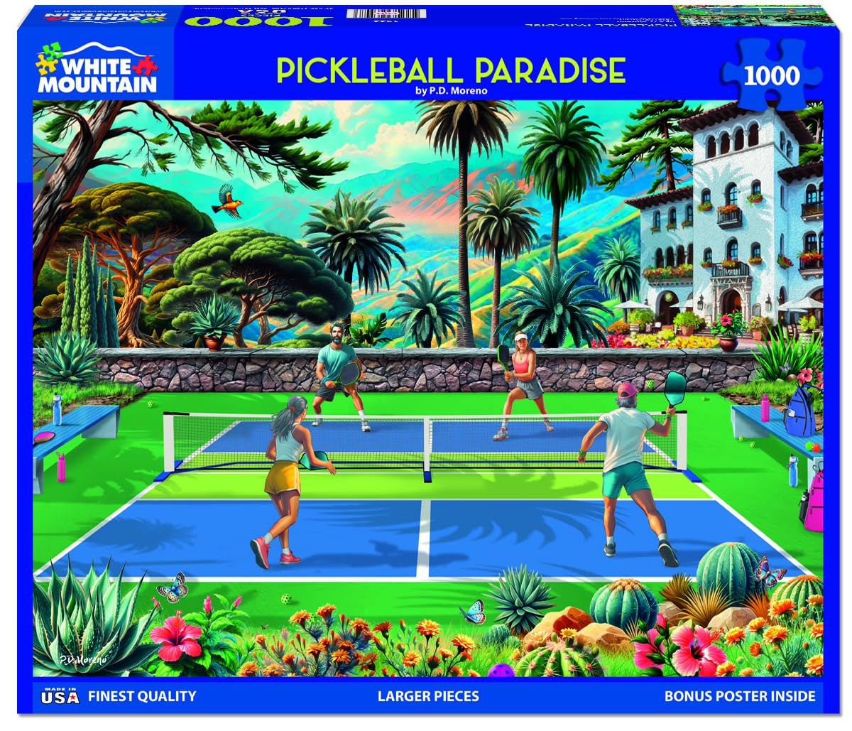 Amazon.com: White Mountain 1000 Piece Jigsaw Puzzle Tropical