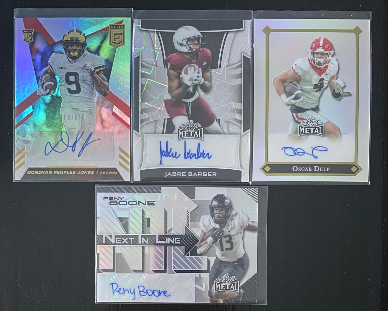 Autograph Lot of 4 2025 Football Trading Cards /25 Refractor Officially Licensed Pack Fresh - THIS ITEM IS AVAILABLE FOR PURCHASE. PLEASE CLICK THIS HEADING AND THEN "SEE ALL BUYING OPTIONS" TO BUY