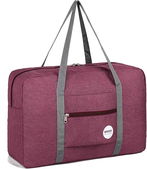 Cabin Bag 45x36x20 for Easyjet Airlines Underseat Travel Bag Holdall Bag Carry on Hand Luggage Weekend Bag for Women (Denim Red 25L)