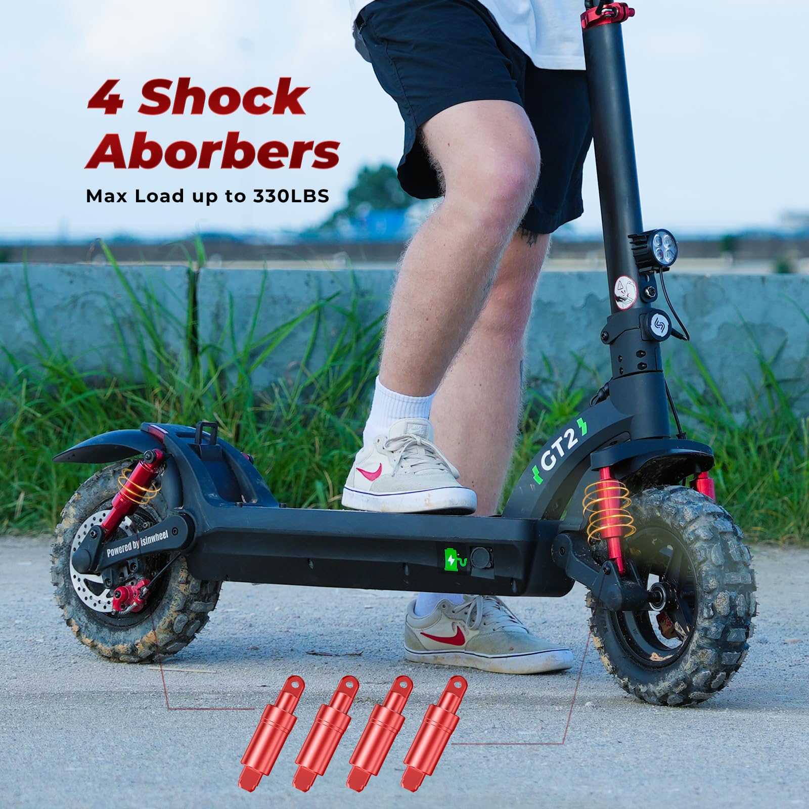 Isinwheel Isinwheel GT2 800W Off Road Electric Scooter, 52 OFF