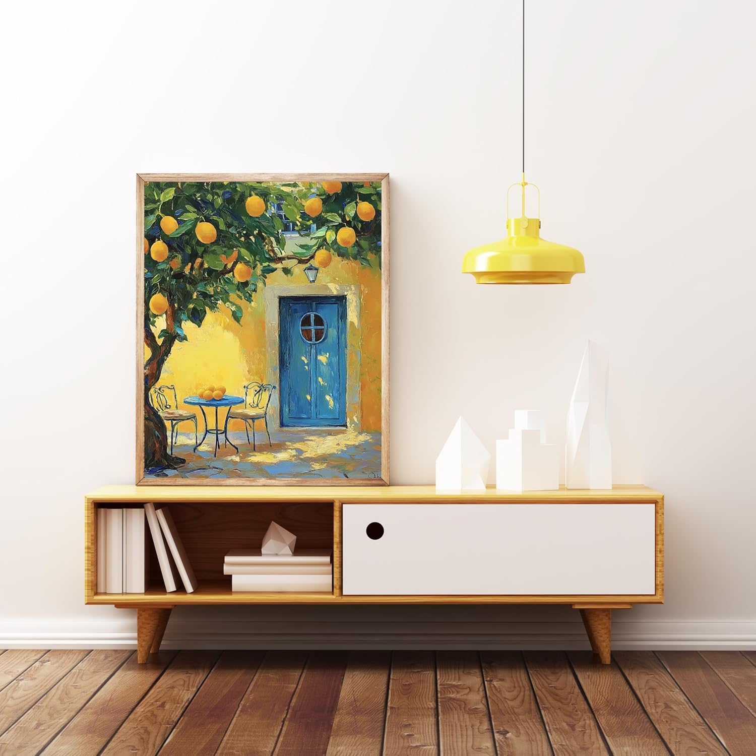 5DDIYART Lemon Fruit Paint by Numbers for Adults Beginner, Paint by Number Kits on Canvas Without Framed,Paint by Easy Acrylic Painting Home Wall Decor 16x20inch