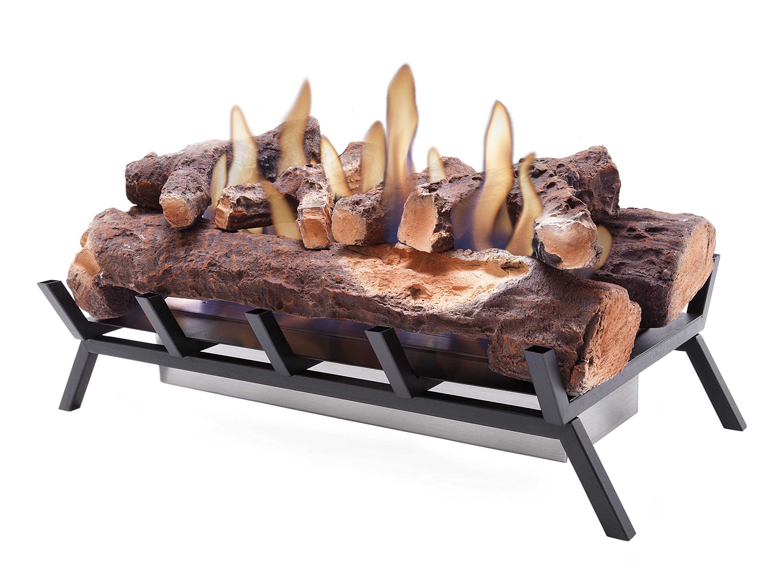 Biocamino Purline Lara 60 A Bioetanolo - Camino Ecologico Con Fiamma Reale E Tronchi Ceramica, 3kW - Foto 11