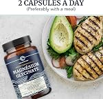 Glycinate de Magnésium 400mg | Glycinate de Magnésium pour la Fonction Musculaire, les Os, le Cœur & le Soutien au Calme pour Femmes & Hommes | 72MG de Magnésium Élémentaire Suppléments Chélate | 120 Capsules à Haute Absorption