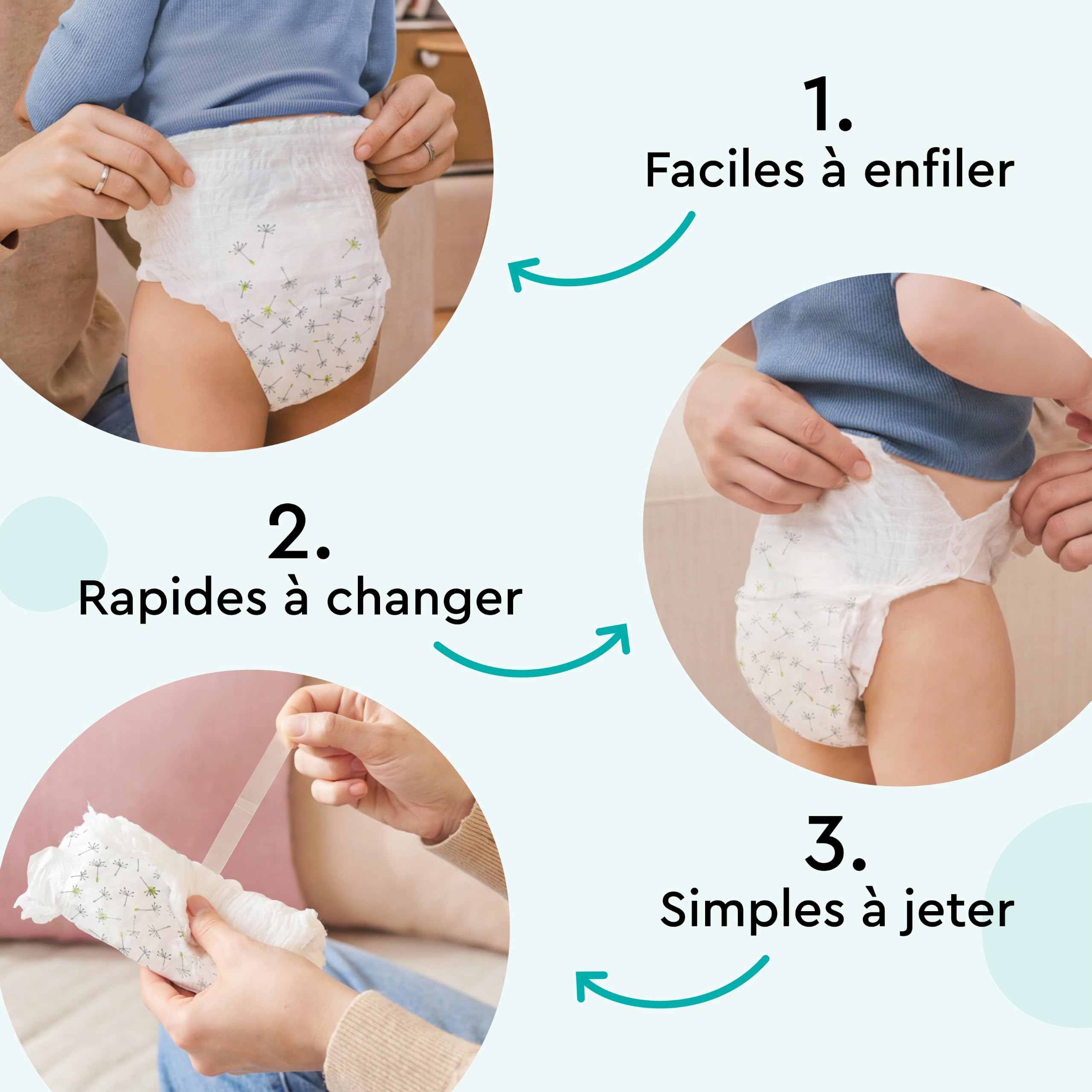 LILLYDOO - Couches-culottes Bébé Ultra Douces, Taille 7 (15+ kg), 102 pcs
