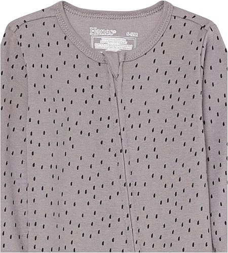 Miniatura 5 de Hanes Trajes de juego para bebés y niñas trajes de dormir y juego con cremallera para bebé pijamas con cremallera para bebés paquete de 2