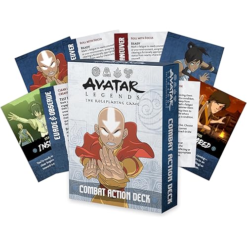 Magpie Games Avatar Legends The Roleplaying Game: Combat Action Deck Expansion – 55 Card Combat Deck