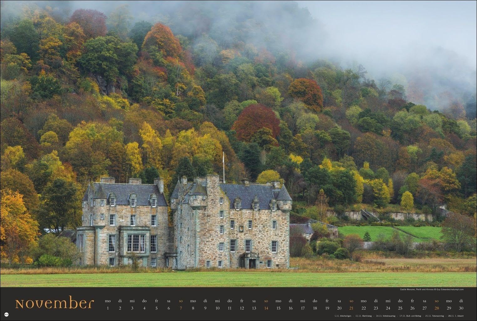 Land of Legends Kalender 2027 - Schottlands Burgen und Schlösser: Ein Wandkalender im Großformat, der Schottland in seiner wilden Schönheit zeigt. ... voll wild-romantischer Burgen und Schlösser.