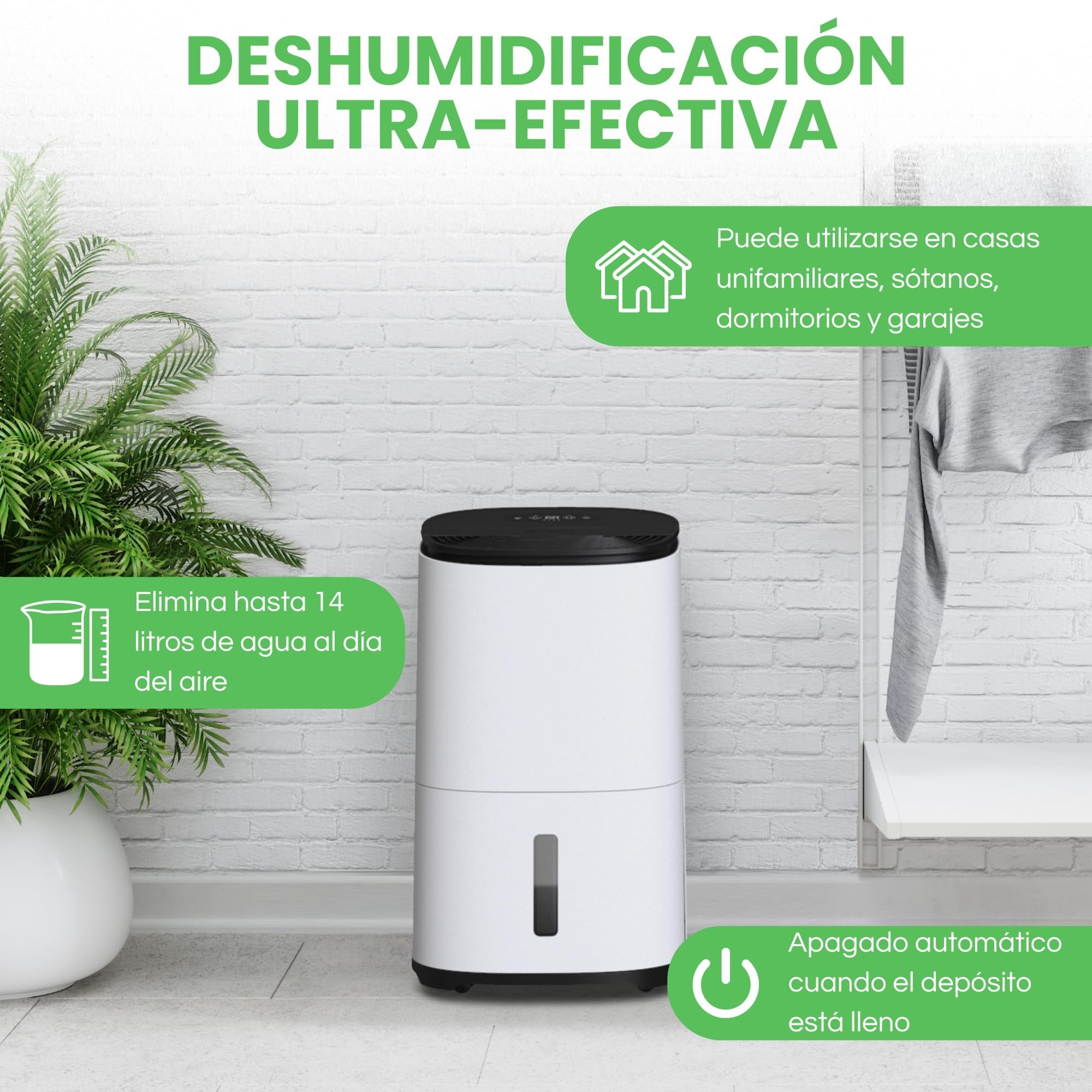 Deshumidificador y purificador de aire MeacoDry Arete One 20L – Ultra silencioso y de bajo consumo, elimina humedad y moho con filtro HEPA y modo nocturno eficiente