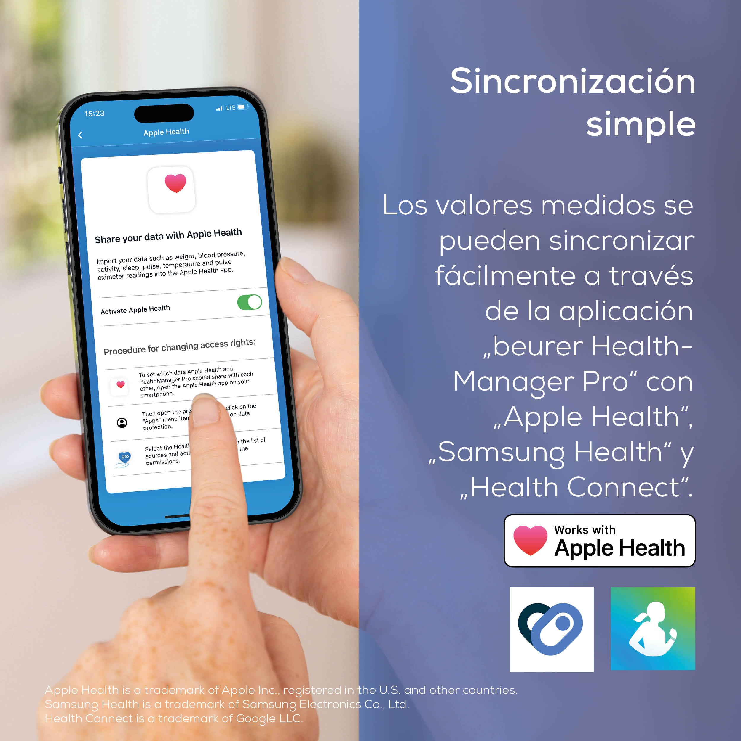 Beurer BM 64 tensiómetro de brazo, detección de AFib, indicador de reposo, manguito 22-42 cm, con aplicación, transferencia de datos a Apple Health