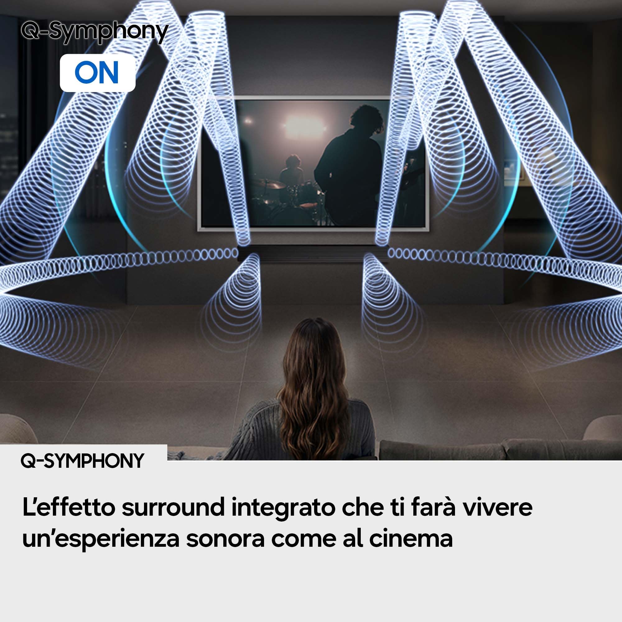 Samsung Q-Serie Soundbar HW-QS90H/XC 7.1.2 Canali, All-In-One Soundbar, Wireless Dolby Atmos, DTS XConvertible Fit, Q-Symphony, Connessione TV Wireless, 2026