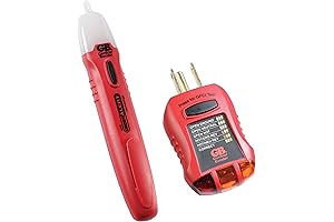GTK-2 Safety Kit: GVD-3504 Non-Contact Voltage Tester and GFI-3501 GFI Tester