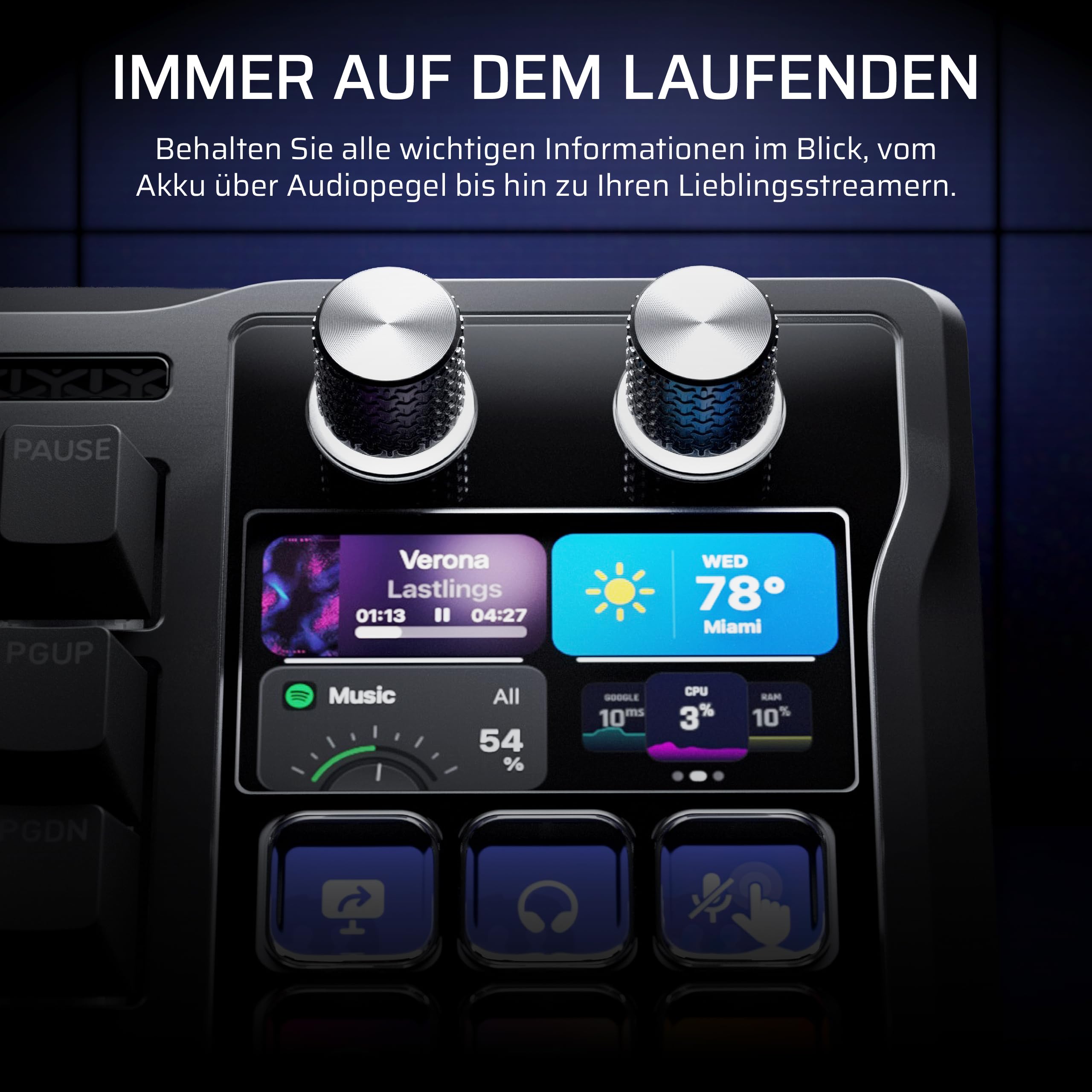 Corsair Galleon 100 SD RGB Mechanische Gaming-Tastatur QWERTZ Deutsch, Hotswapping MLX Pulse-Tastenschalter, 8,000Hz