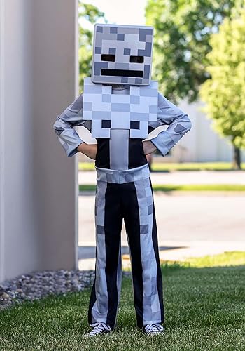 Miniatura 3 de Disguise Disfraz clásico de esqueleto de Minecraft para niños Traje de cosplay de Minecraft para niños y niñas Disfraz de esqueleto de Minecraft