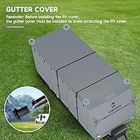 Vista 9 de VINPATIO - Cubierta resistente para remolque, cámper, Toy Hauler, caravana de 22 a 24 pies. de 7 capas, con correas resistentes al viento, cubiertas
