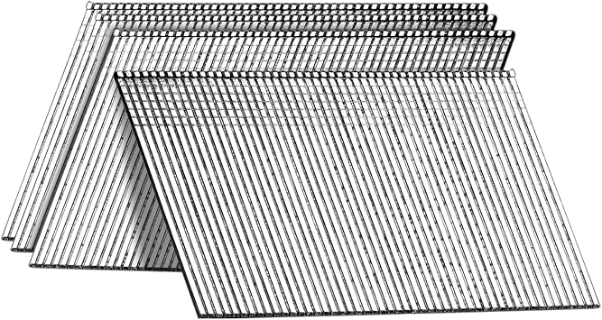 16 Gauge 20 Degree Angled Finish Nails 2.0" 1000-Pack Galvanized