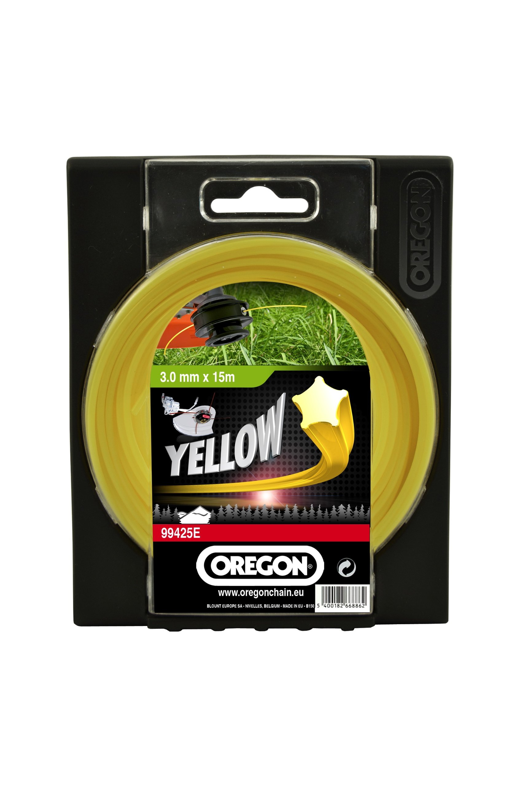 Oregon Yellow Starline Nylon Trimmer/Strimmer Line 3.0mm x 15m