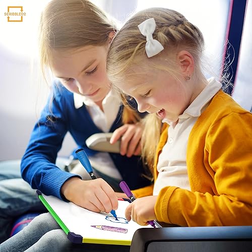 Miniatura 6 de Pizarra blanca para colorear artística de tamaño de viaje para niños, 9 x 12 pulgadas, artículos esenciales de viaje para niños, accesorios de viaje