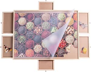 12 Organizadores De Fieltro Apilables - Para Puzzles De 500-2000 Piezas, Coloridos, Plegables Y Con Cierre De Presión