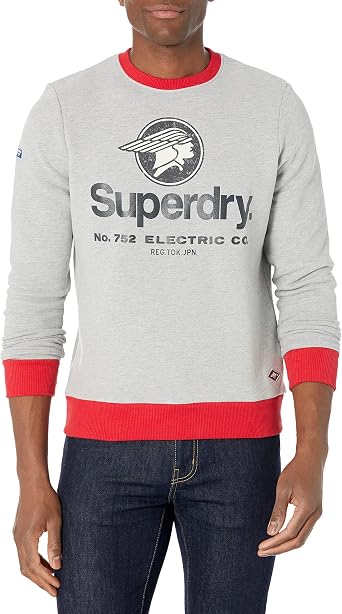Amazon.com: Superdry Cl Ac Ringer Crew para hombre : Ropa, Zapatos y Joyería