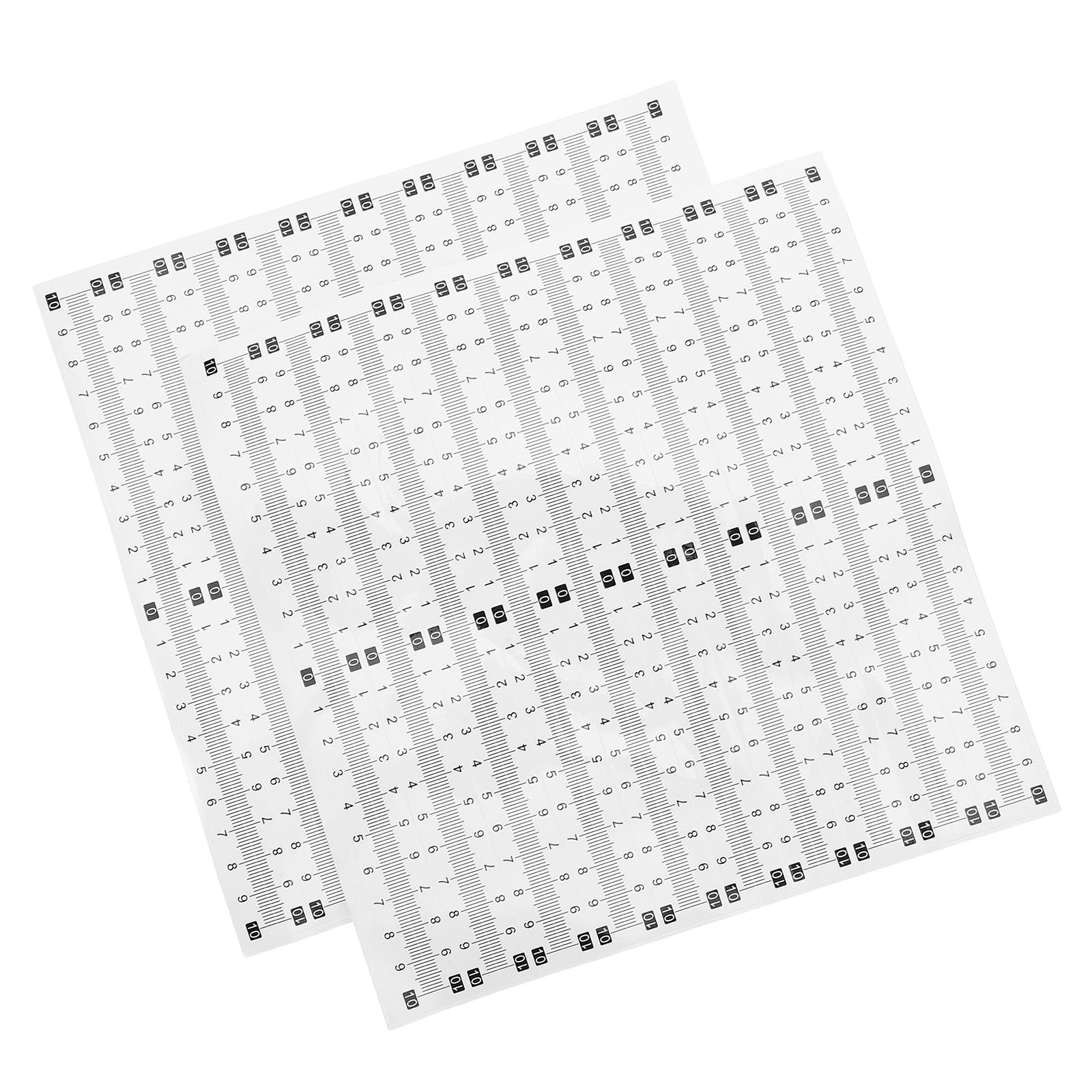 40 Unidades Cinta Métrica Autoadhesiva de Papel Kraft Escala Adhesiva para Actividades en Aula y Taller, Regla Adhesiva para Plástico y Escritorio
