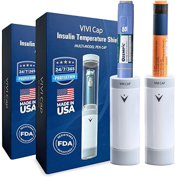 2-Pack Insulin Cooler Travel Case TSA Approved. 24/7 Protection | Thermal Protector case fits all Insulin & GLP-1 Medication Pens like Ozempic, Saxenda, Novo, Humalog, NovoPen. No charging.