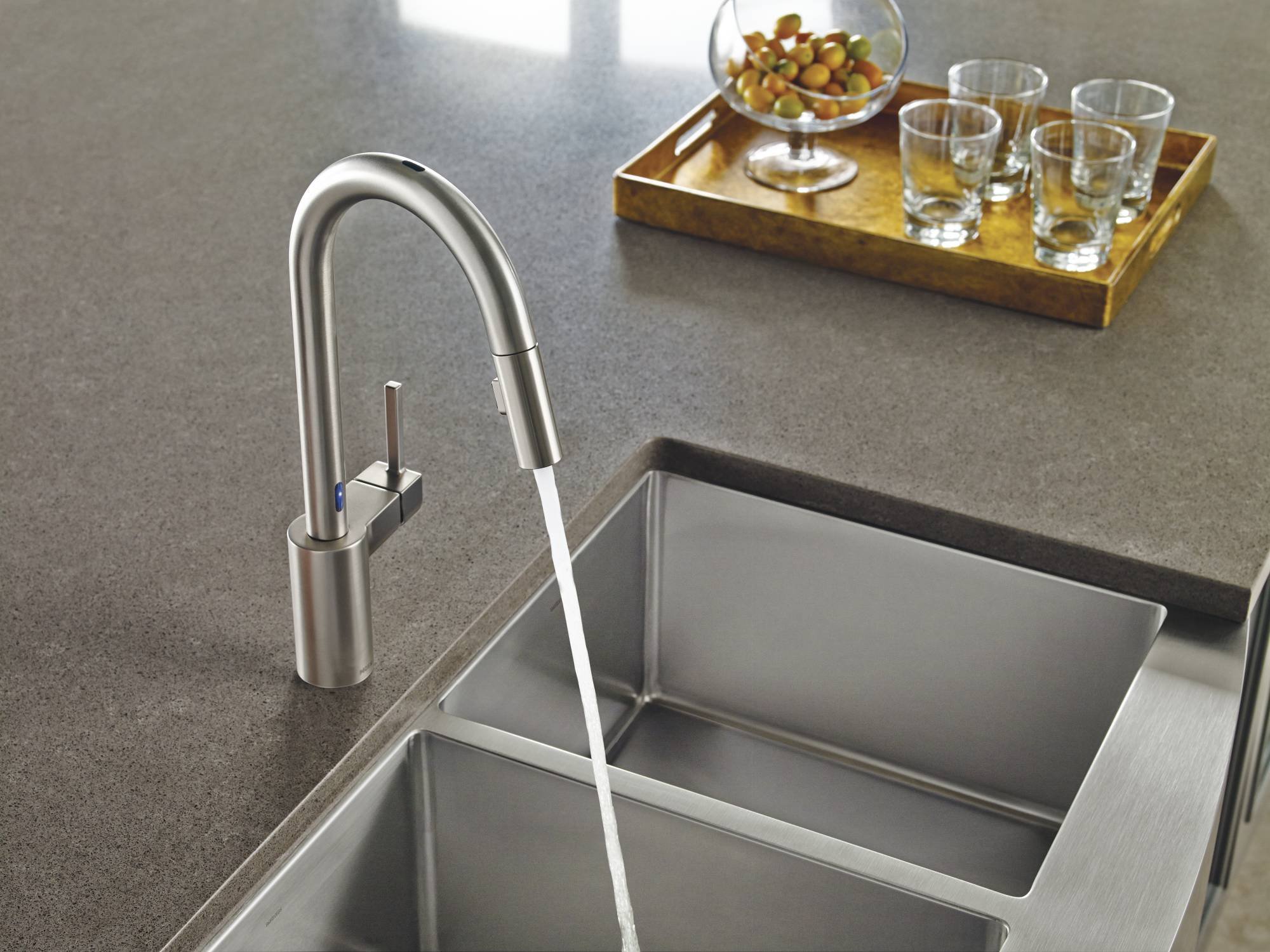 Moen 7565ESRS Align Motionsense TwoSensor Touchless OneHandle High