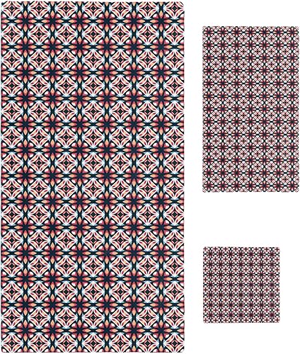 Abstract Bath Towels for Bathroom Set - Luxury Towels Gifts for Women,Quick Dry Beach Kitchen Hand Hair Face Yoga Workout Gym Towel and Dish