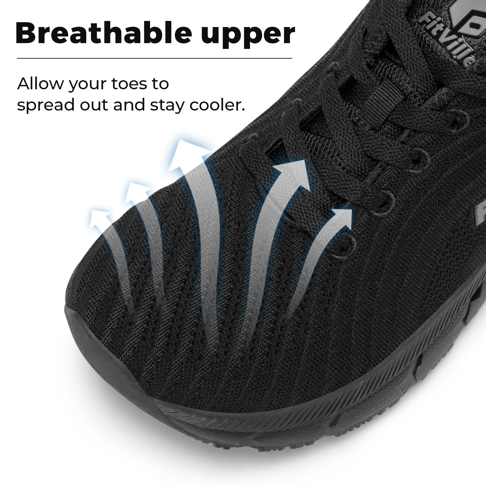 FitVille Scarpe Running Donna Pianta Larga Ginnastica Sneaker Leggere Wide Fit Traspiranti Passeggio