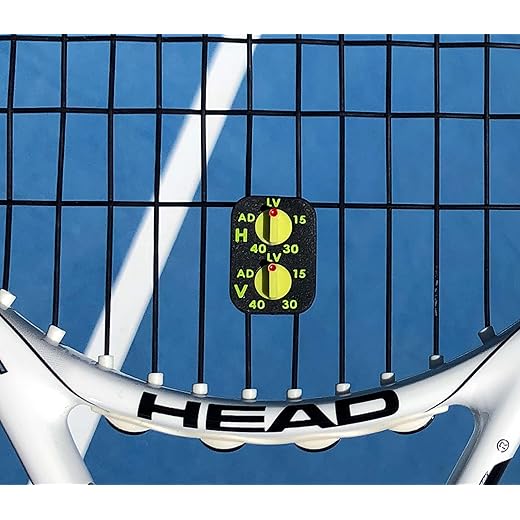 SkorKeep scorekeeper en trillingsdemper, compact voor tennisracket