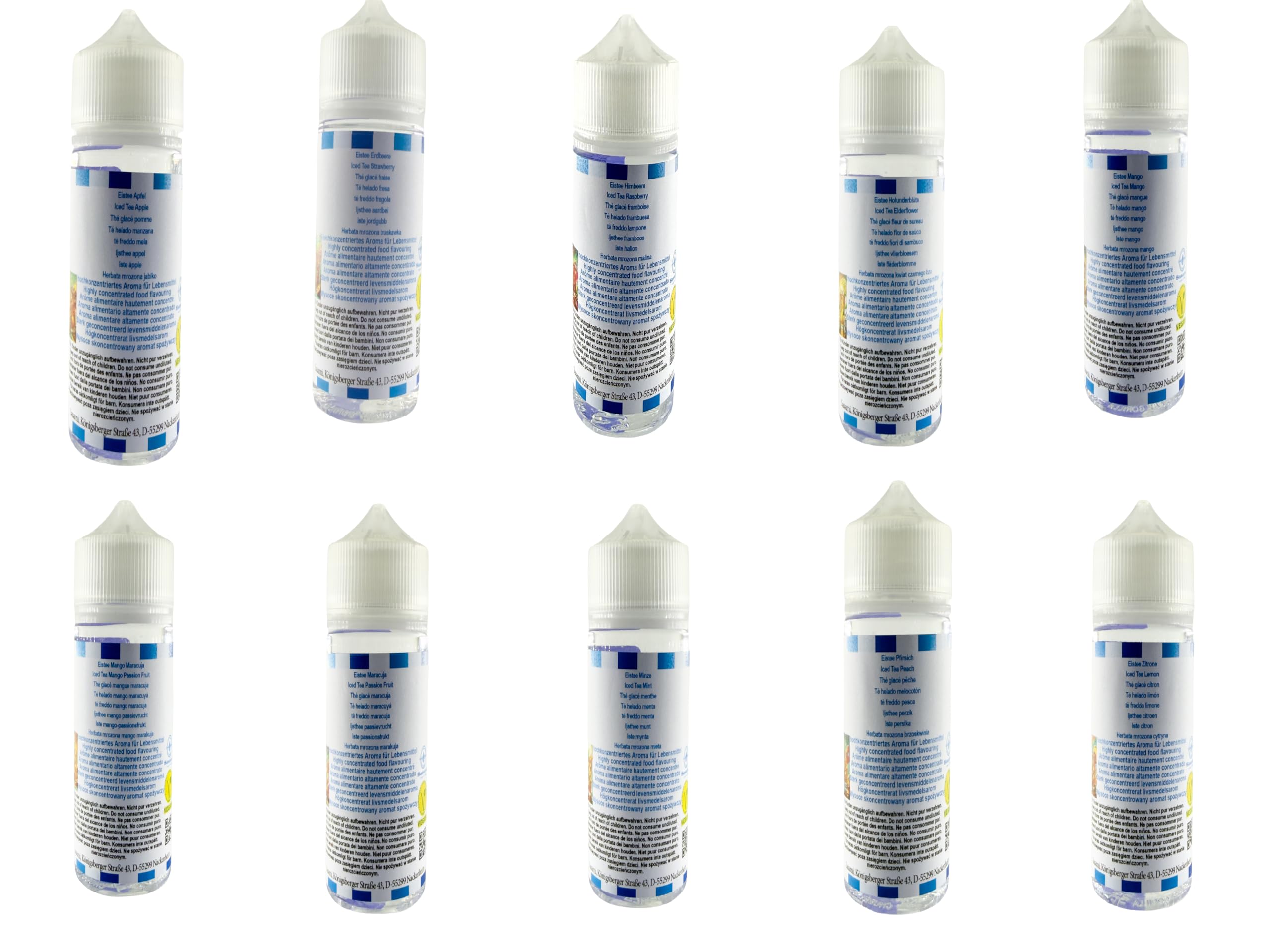 Iced Infusion Edition - Kolekcja Sasami Signature - Zestaw 10 x 10ml koncentratów aromatów - Wegańskie