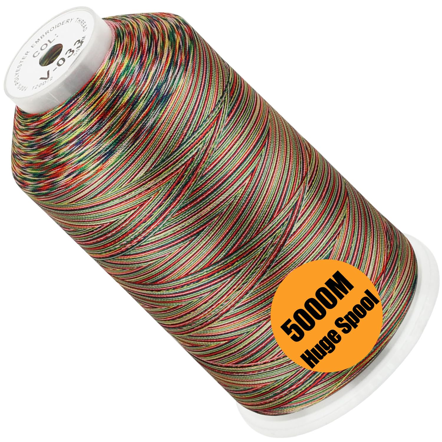 New brothread Huge Spool Embroidery Machine Thread -Variegated Color-V-033