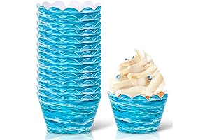 Whaline Ocean Wave Cupcake Liners