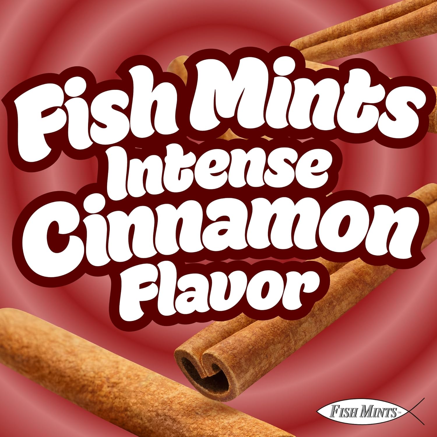 Scripture Candy, Sugar Free Fish Shaped Cinnamon Flavored Mints in a Pocket Sized Tin, 9 Count