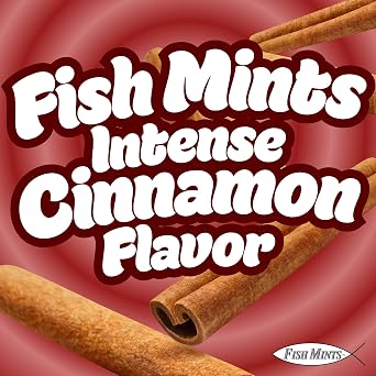 Scripture Candy, Sugar Free Fish Shaped Cinnamon Flavored Mints in a Pocket Sized Tin, 9 Count