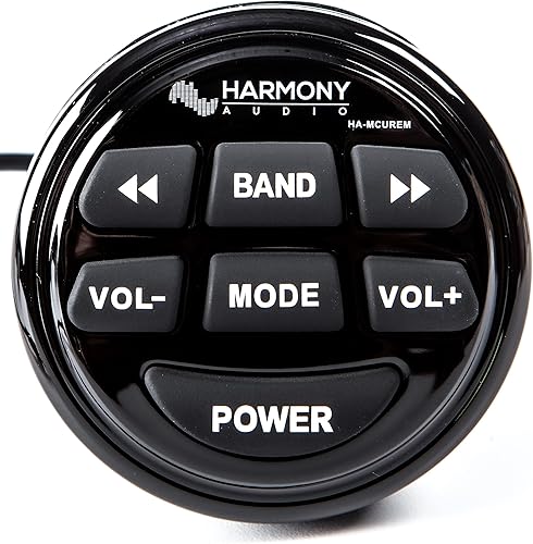 Miniatura 1 de Harmony Audio HA-MCUREM Mando a distancia de audio marino para Harmony HA-MCU2 Media Receiver