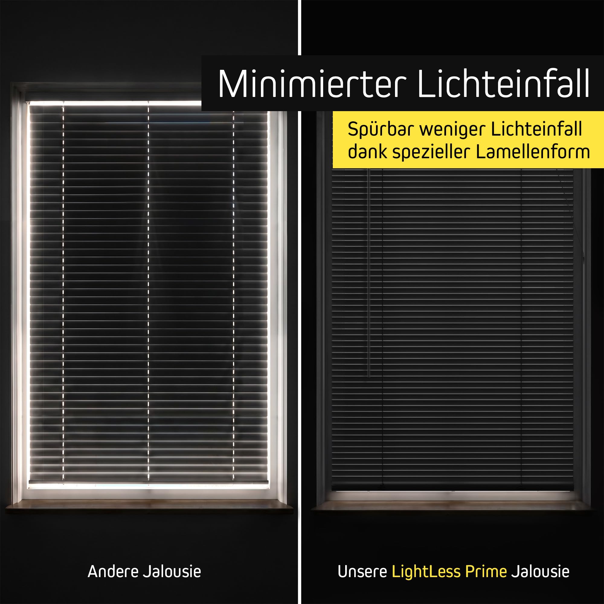 Victoria M. Store Vénitien en Aluminium LightLess Prime – Lames 25 mm Profil en L pour Occultation Totale & Intimité, sans perçage, Clips de Fixation Inclus, 80 x 130 cm, Gris-Beige