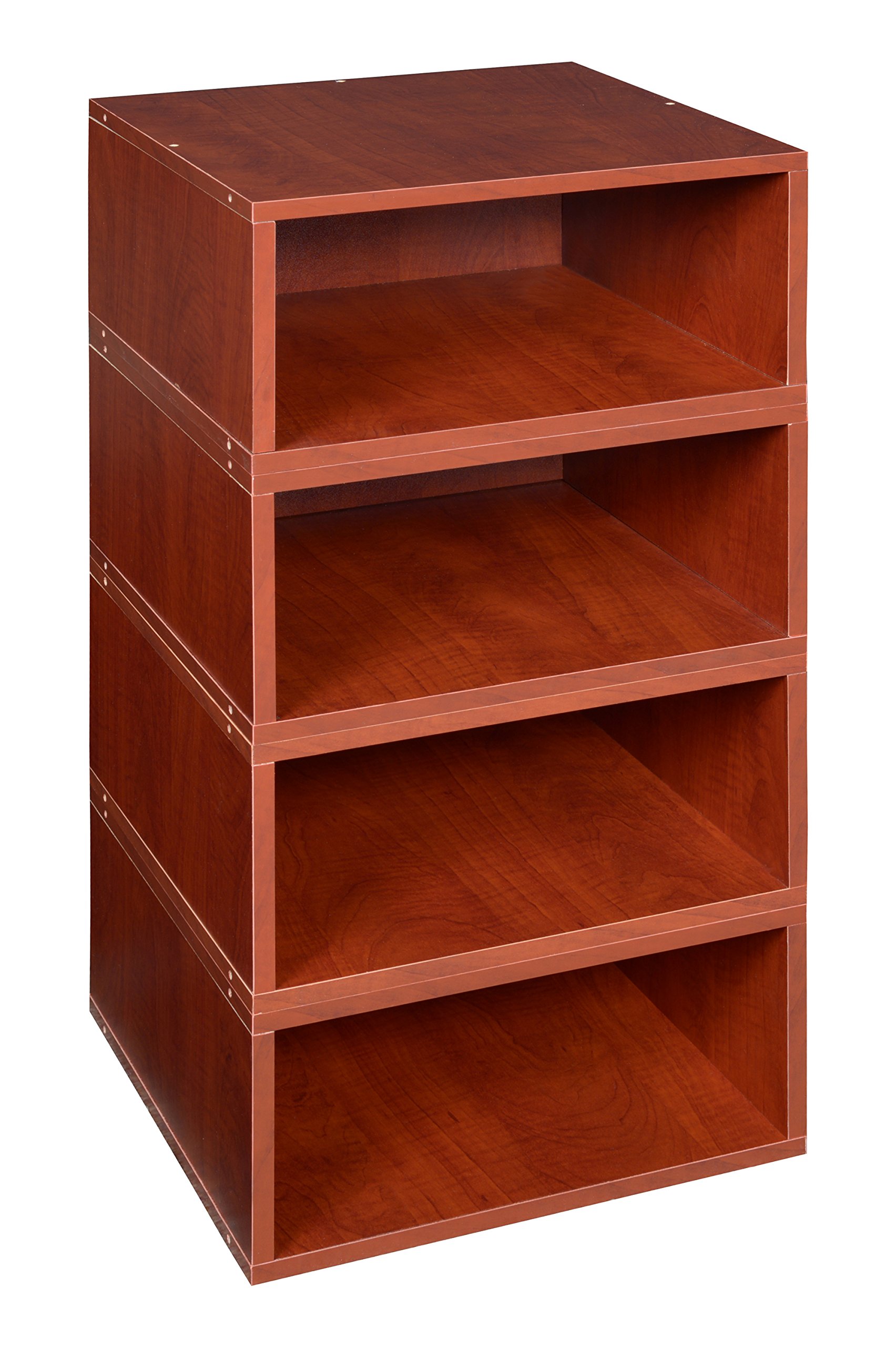 Niche Cubo Storage Set 4 Half Size Cubes, Warm Cherry