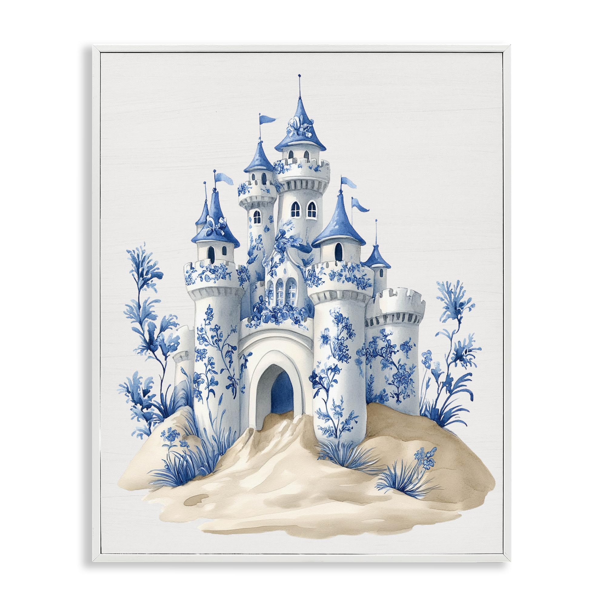 'Funky Toile Castle'| Framed Giclee Art