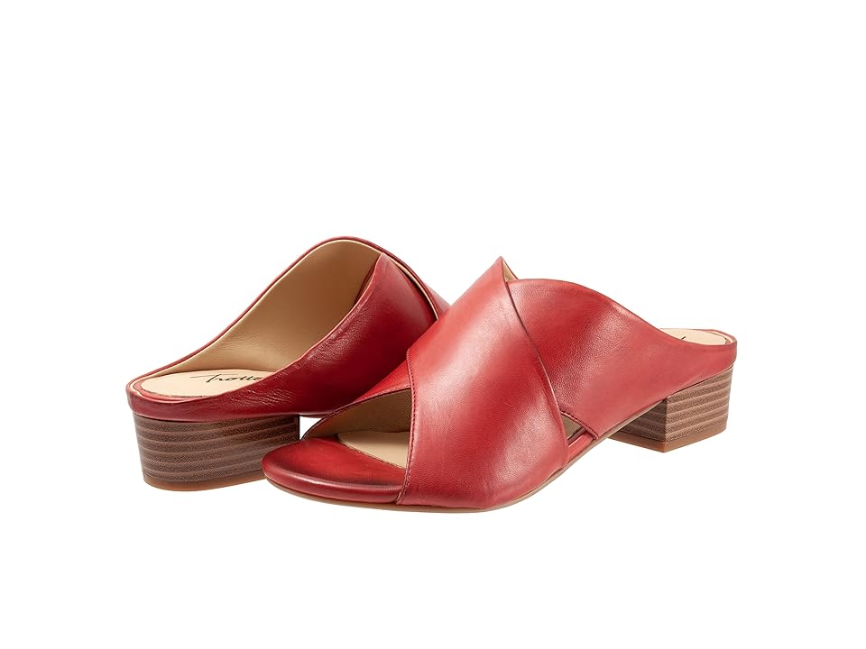Trotters Nora (Red) Women's Shoes INTERNATIONAL SHIPPING