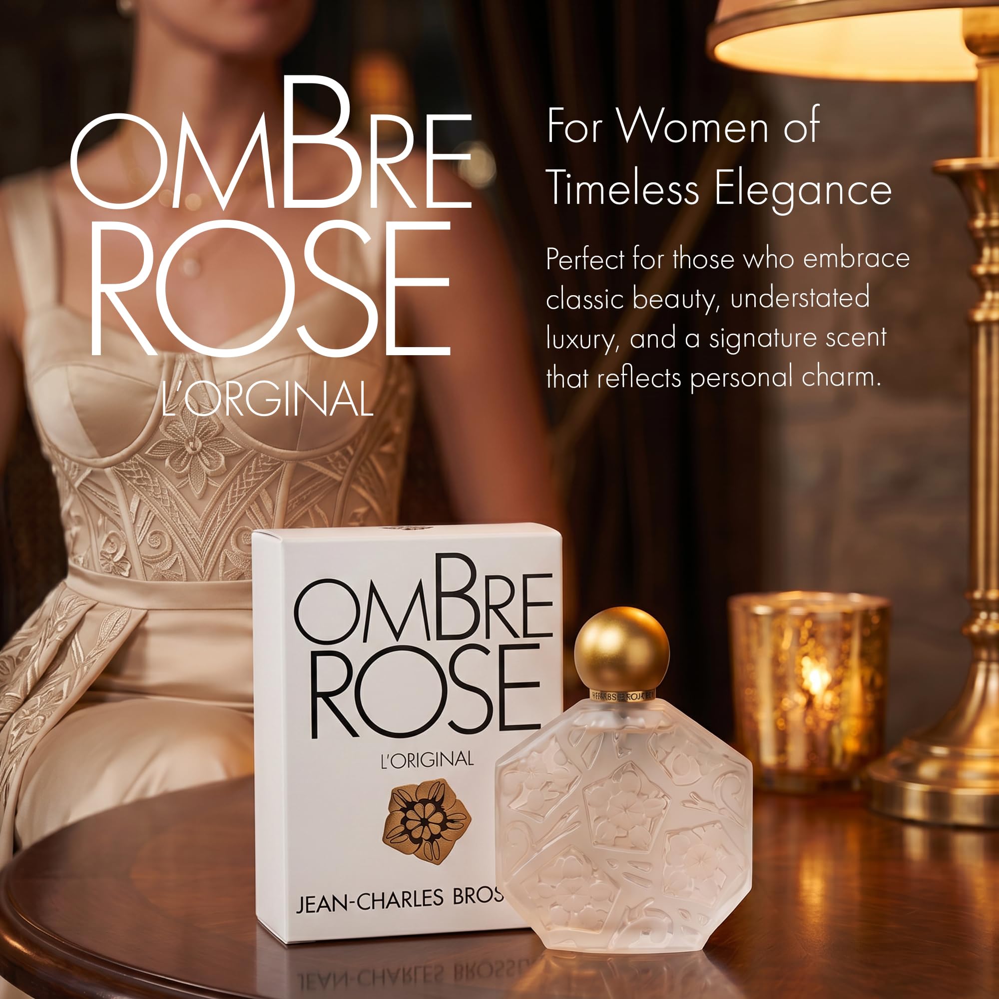 Ombre Rose by Jean Charles Brosseau for Women - 3.4 Ounce EDT Spray | 3.4oz long-lasting eau de toilette powdery floral perfume for women with rose ylang-ylang & lily of the valley notes. product thumbnail 8
