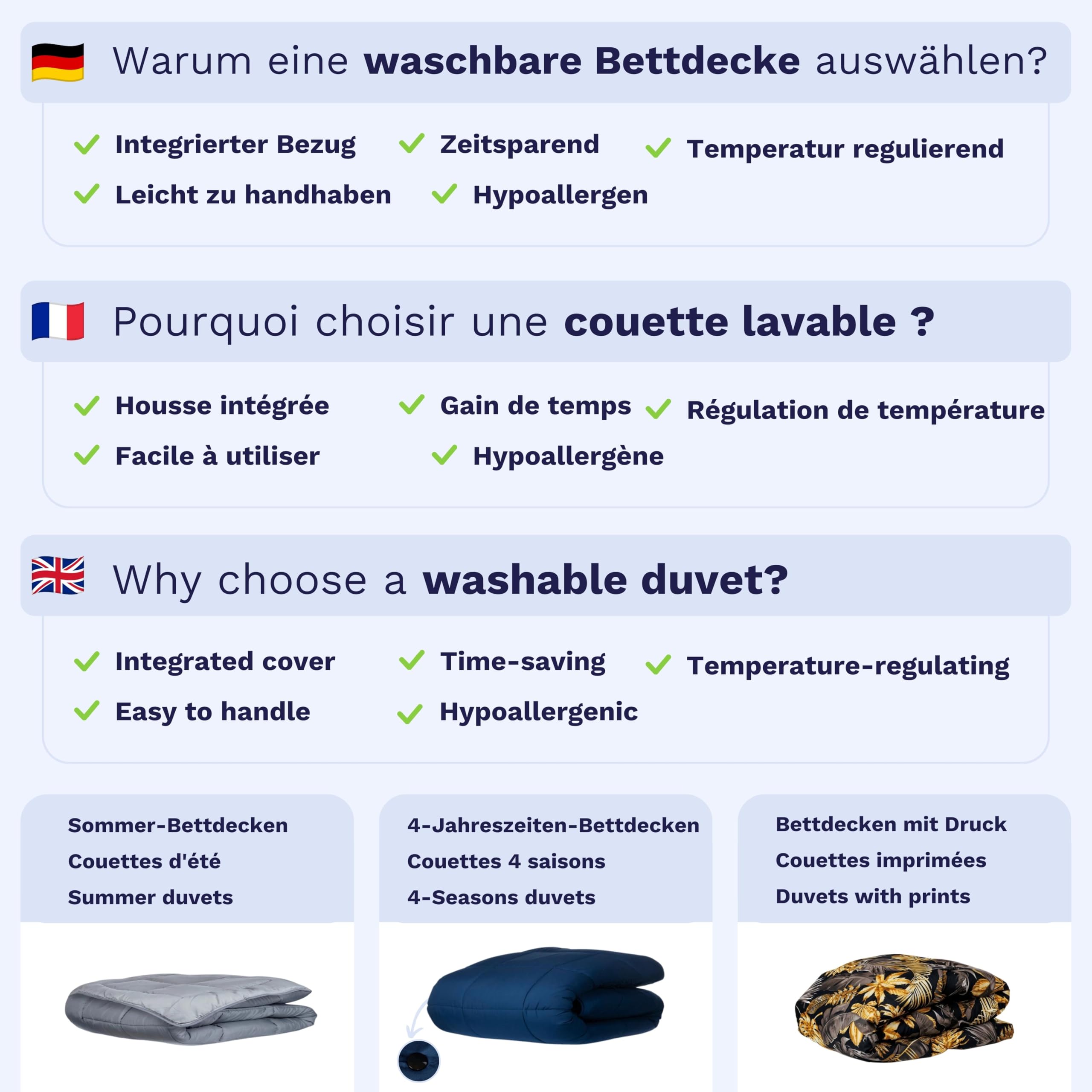 Zelesta Wonderbed Bettdecke 240x200 4 Jahreszeiten - Bettwäsche winterdecke und Sommer-Bettdecke warm Duvet - Waschbare bettdecke ohne Bezug - Anti-Allergene Steppdecke (Taupe)