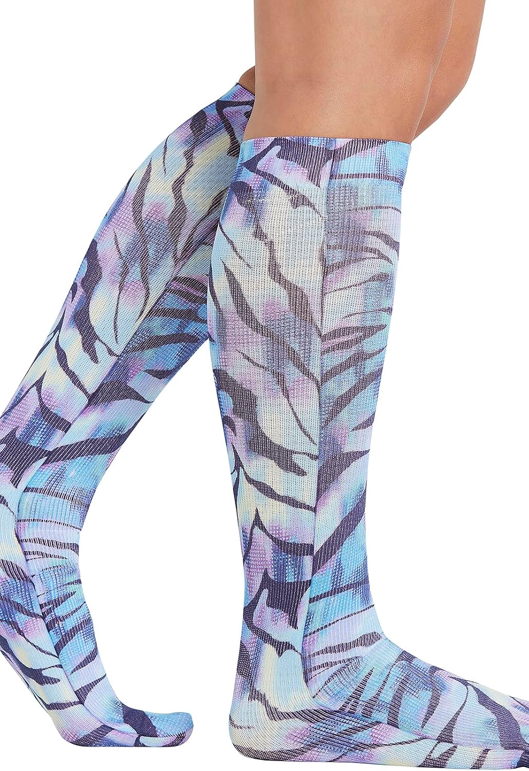 Cherokee Comfortsupport Women Knee High 8-15 mmHg Compression Socks, Regular, Wild Abstract - Wild Abstract,Regular image 3