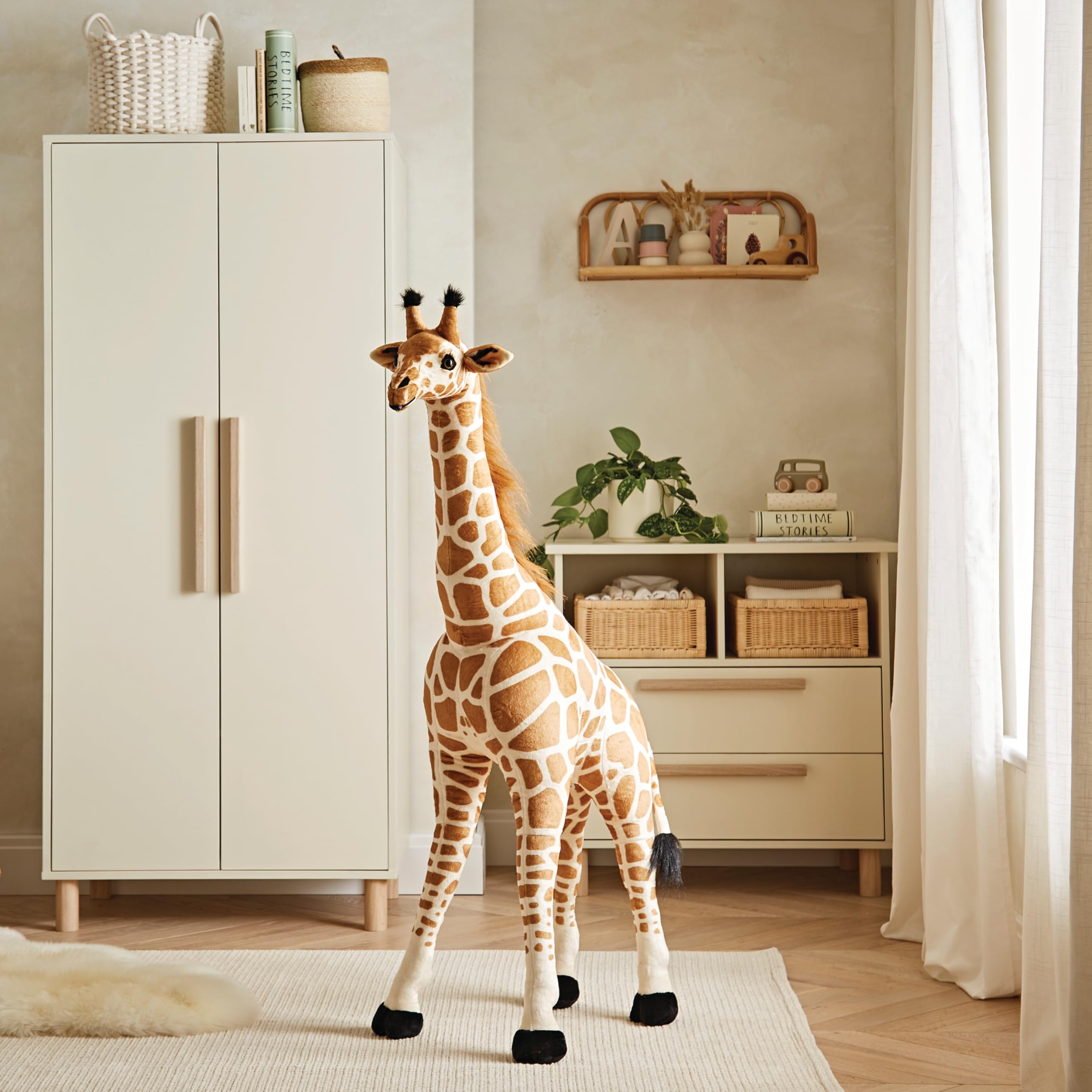CuddleCo Standing Giraffe Plush Toy – Large Soft Stuffed Animal, Cuddly Giraffe Toy for Kids, Safari Nursery Decor, Plush Toys for Girls and Boys
