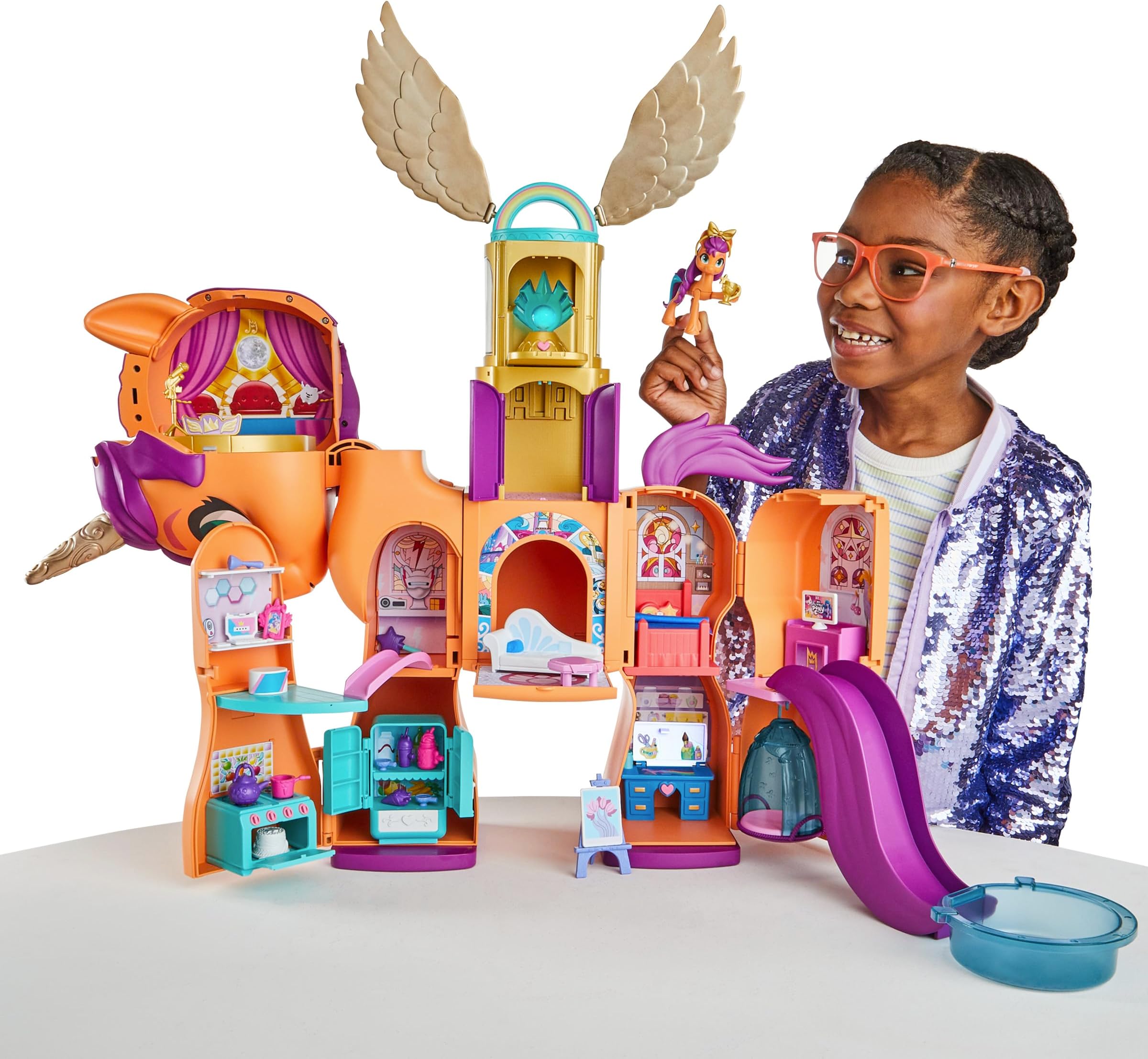 Toys, Sunny's Playset Reveal, 25-Inch-Tall Transforming Doll Playsets and Interactive Toys for 5 Year Old Girls & Boys (Amazon Exclusive)