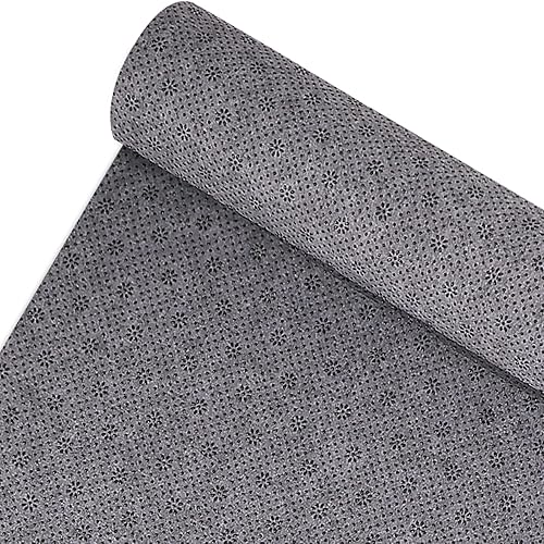 Pllieay Paño de respaldo final antideslizante de 72 x 158 pulgadas, tela de vinilo primario de tela de refuerzo antideslizante con patrón de flor de